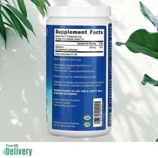 Natural Vitality Natural Calm Powder Unflavoured 453g 3 Natural Vitality, CALM, Magnesium Supplement 443g label