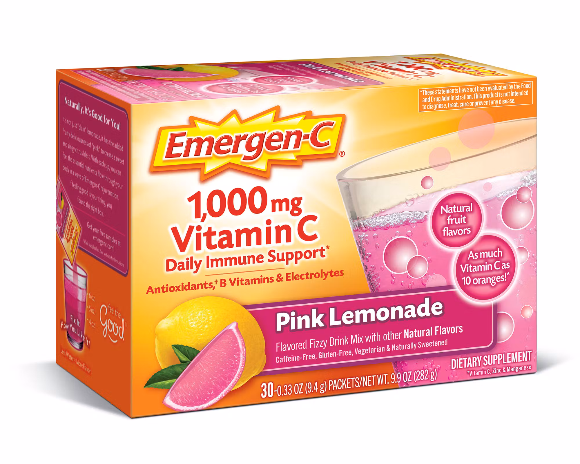 Alacer Emergen-C Pink Lemonade Flavour - 30 Packets 1 alacer emergen-c pink lemonade