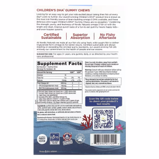 Nordic Naturals Children's DHA Gummies, 600mg - 30 gummies 3 Nordic Naturals Children's DHA Gummies, 600mg - 30 gummies - Image 2