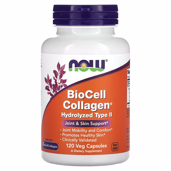 NOW Foods BioCell Collagen Hydrolyzed Type II - 120 caps 1 NF Biocell Collagen 120