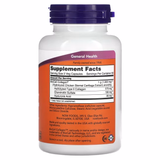 NOW Foods BioCell Collagen Hydrolyzed Type II - 120 caps 3 NF Biocell Collagen 120