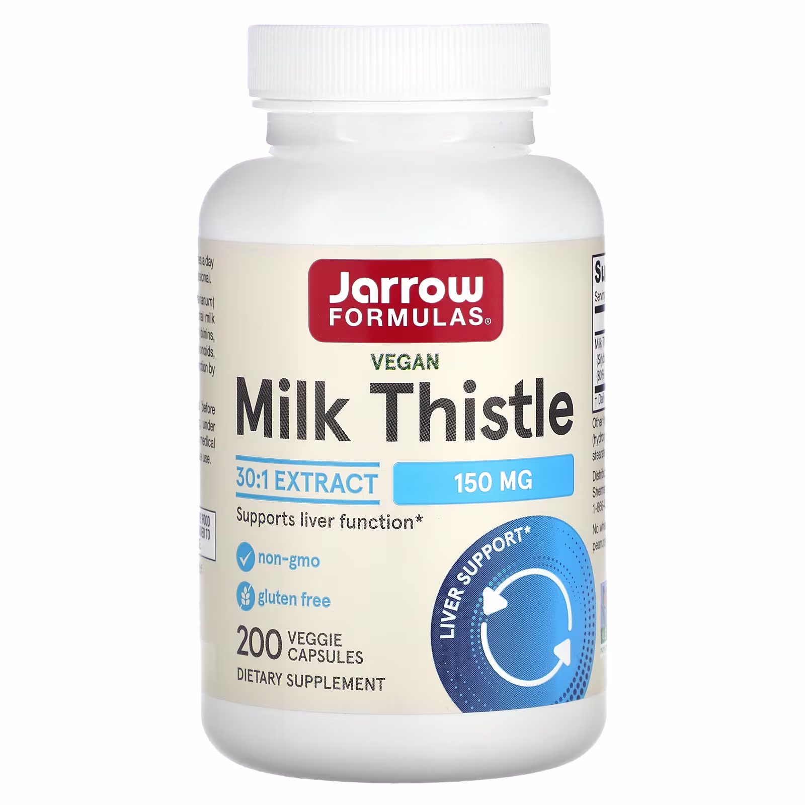 Jarrow Formulas Milk Thistle - 150mg - 200 vcaps 1 Jarrow Formulas Milk Thistle