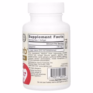 Jarrow Formulas, Ubiquinol QH-Absorb Ingredients
