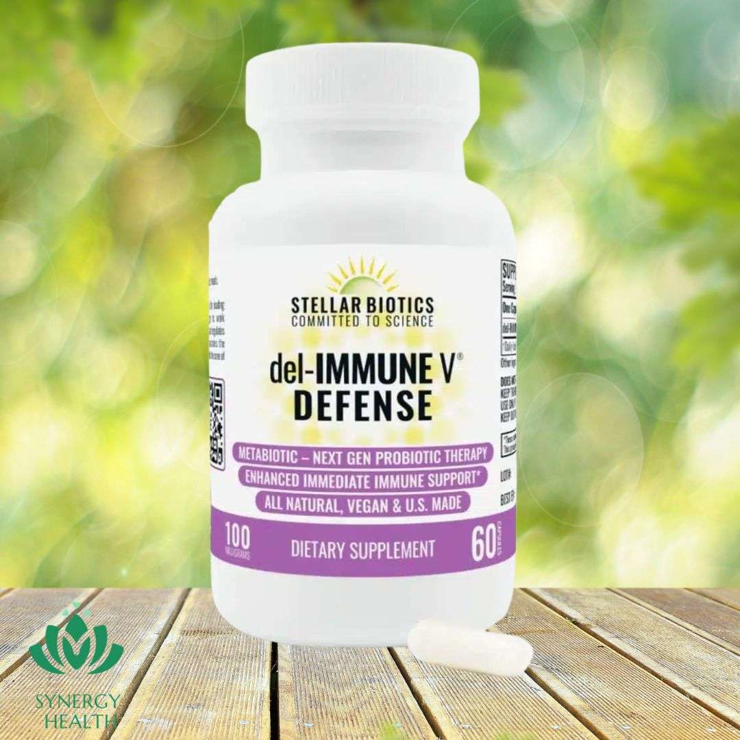 Stellar Biotics Del-Immune V Defense 100mg 60 and 120 Caps 1 Del Immune Defense 60