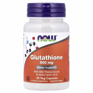 NOW Foods, Glutathione With Milk Thistle Extract