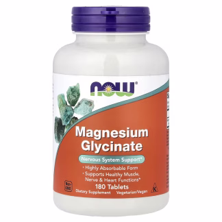 Now Foods Magnesium Glycinate 100 mg 180 Tablets