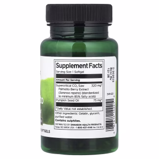 Swanson Saw Palmetto, Maximum Strength - 60 softgels 3 Swanson Saw Palmetto, Maximum Strength - 60 softgels - Image 2