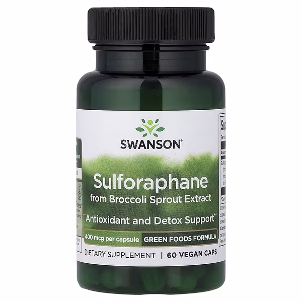 Swanson Sulforaphane from Broccoli Sprout Extract, 400mcg - 60 vcaps 1 Swanson Sulforaphane from Broccoli Sprout Extract, 400mcg - 60 vcaps