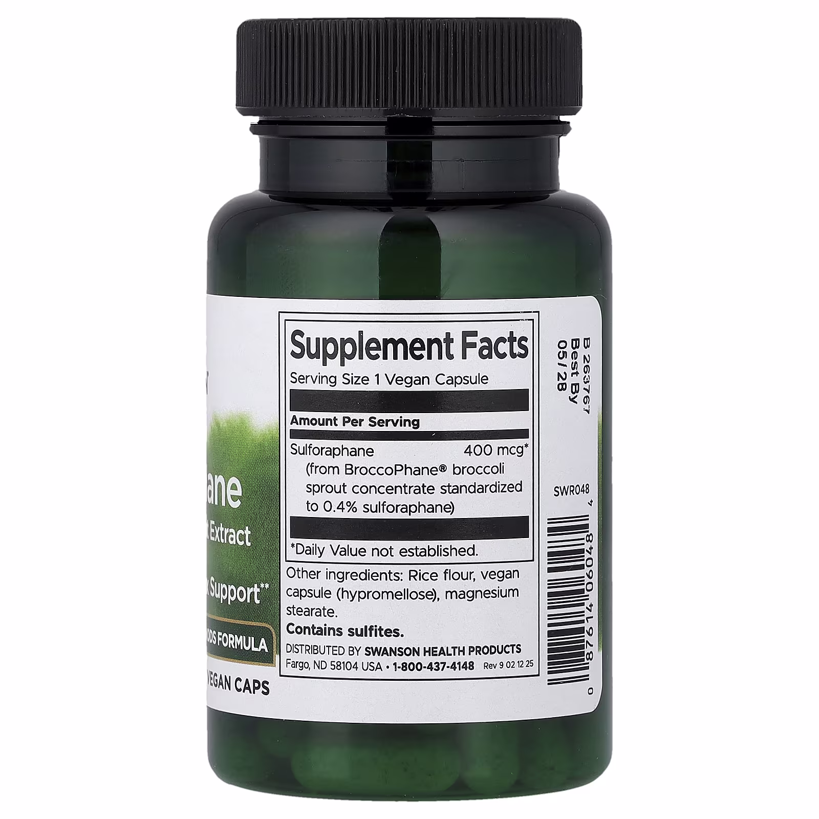Swanson Sulforaphane from Broccoli Sprout Extract, 400mcg - 60 vcaps 2 Swanson Sulforaphane from Broccoli Sprout Extract, 400mcg - 60 vcaps - Image 2