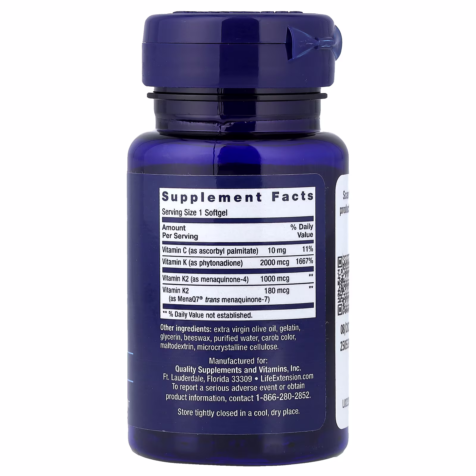 Life Extension Super K - 90 softgels 2 Life Extension Super K - 90 softgels - Image 2